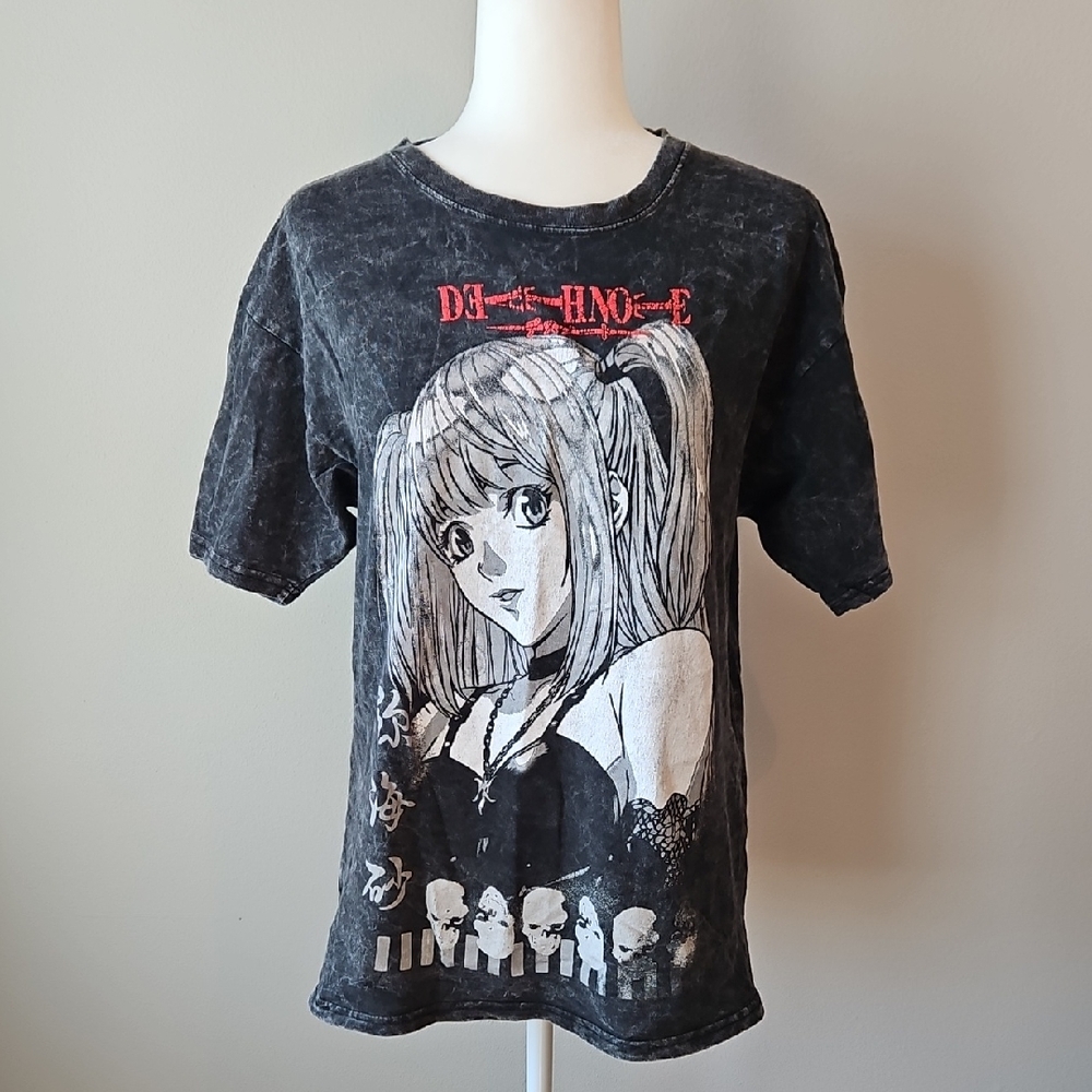 Death Note Misa Graphic Black And Gray T-Shirt Size Medium